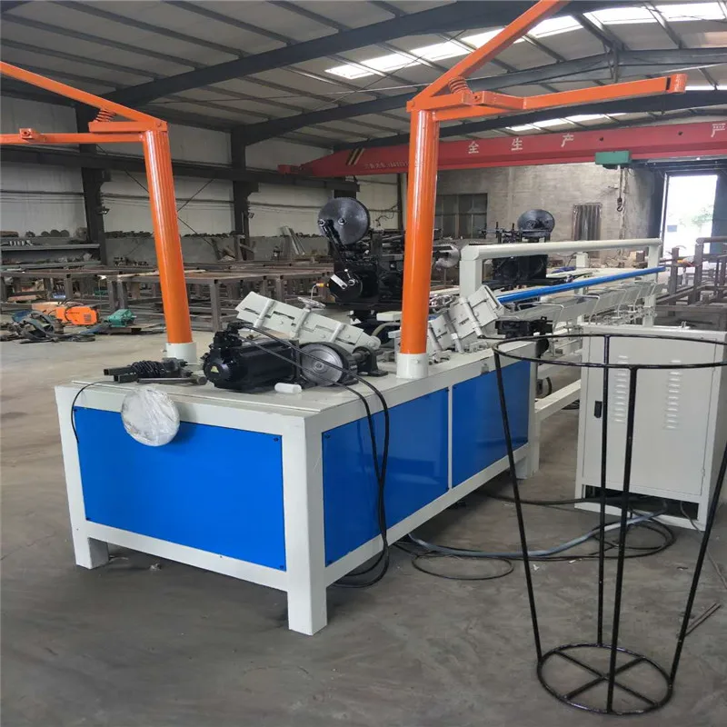 Galvanized wire automatic chain link fence weaving machine cyclone wire mesh making machine
