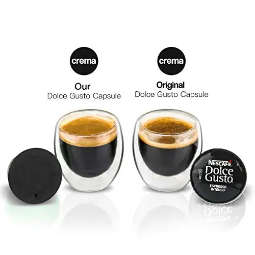 Pour Dolce Gusto Capsule de cafe Capsule en plastique rechargeable reutilisable Compatible avec s Dolce Gusto recharge