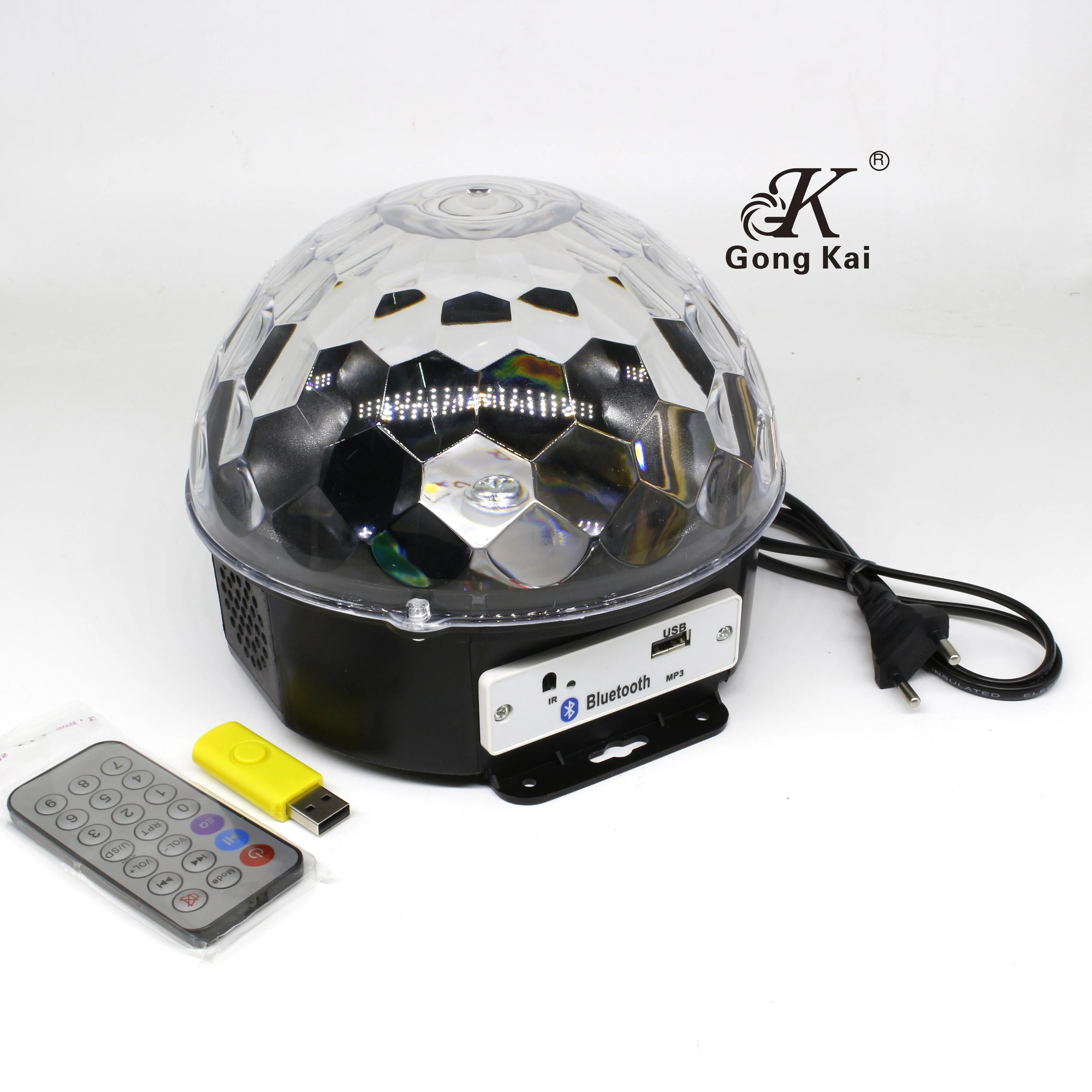 High quality and beautiful IPL music player multi-function remote control led stage MP3 magic ball lights