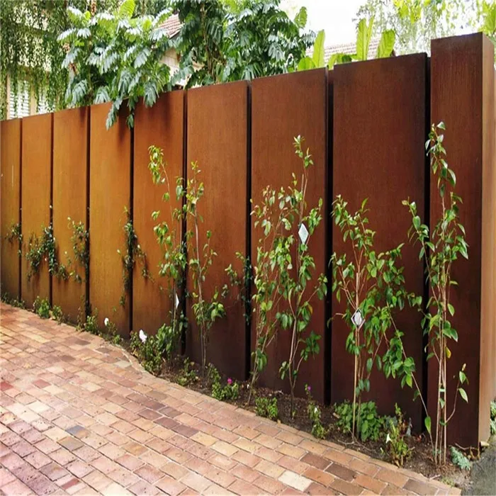  Декоративные металлические стальные экранные панели Corten лазерная резка Перт экран лазерной резки забор дверные перегородки