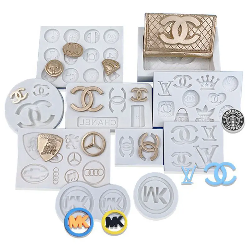 Small Decorative Knot Aromatherapy Luxury Brand Logo Silicone Candle Molds