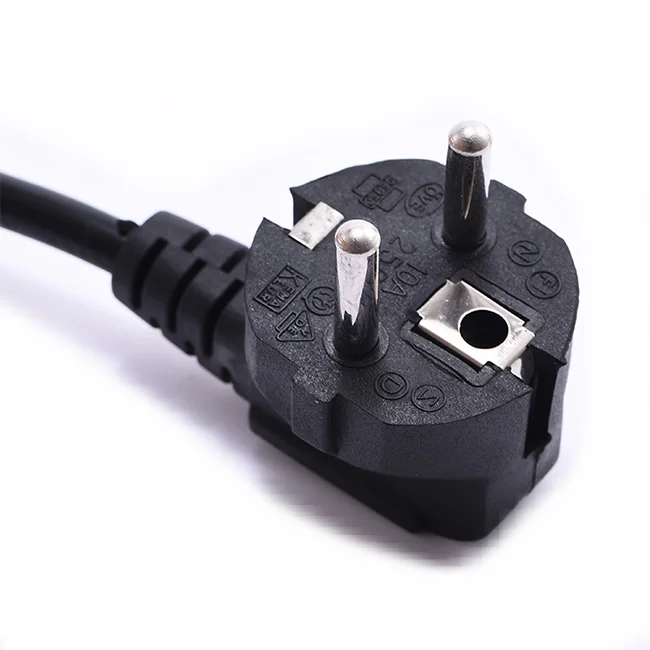 EU Monitor Power Cord Europe Schuko CEE7/7 Plug to IEC C13 Power Cord Suitable for use as a Europe PC Computer Power Cord
