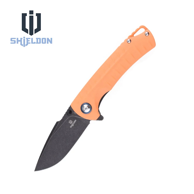 Shieldon D2 лезвие G10 ручка из нержавеющей стали сложить открытый Самозащита тактическое Выживание Охота складной карманный нож для повседневного использования