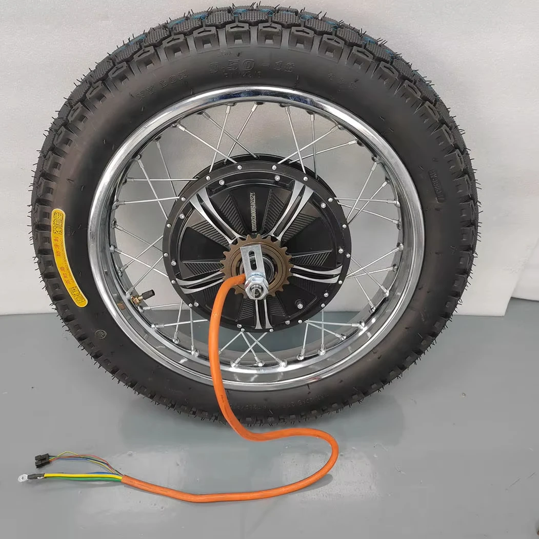 Ebike Kit 72v 5000w Gearless Electric Bike Rear Hub Motor For 17 18 19 21 Motorcycle Rim with tire