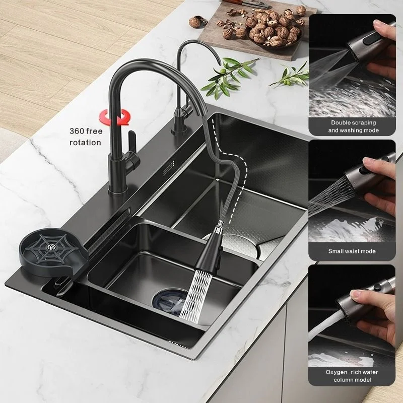 Stainless Steel Kitchen Sink Undermount Kitchen Sink Set Countertop Stainless Steel Kitchen Sink
