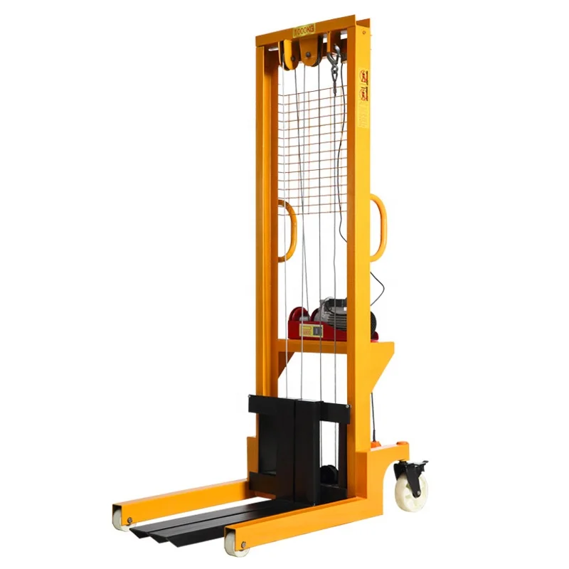 1TON HAND PALLET TRUCK AND MANUAL ELECTRIC STACKER POWER 1000KG