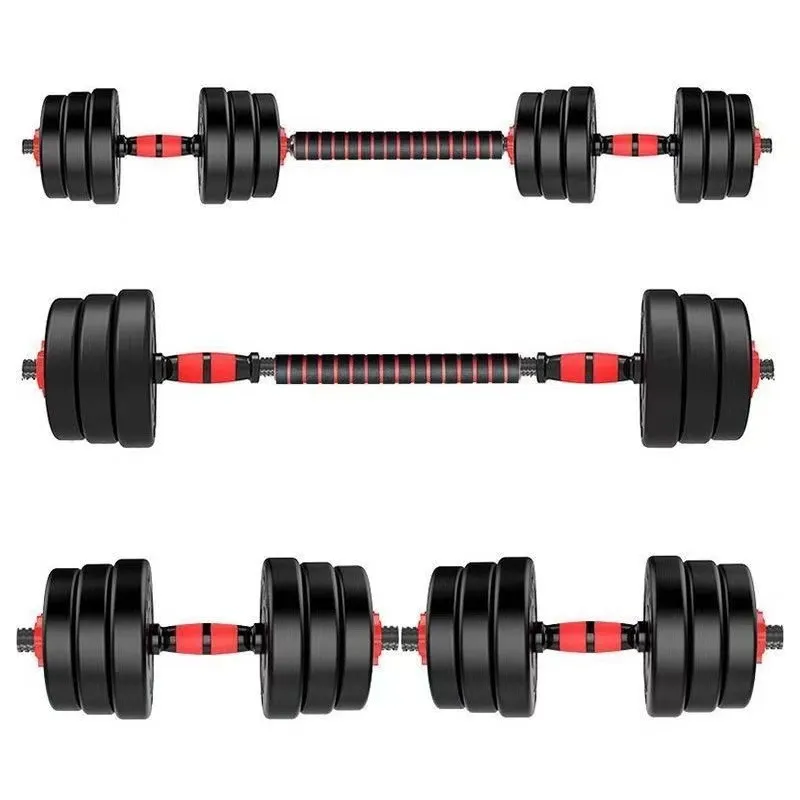 Прямые продажи с фабрики 40 кг 50 80lbs 90lbs резиновые гантели свободный вес резиновый регулируемый набор гантелей