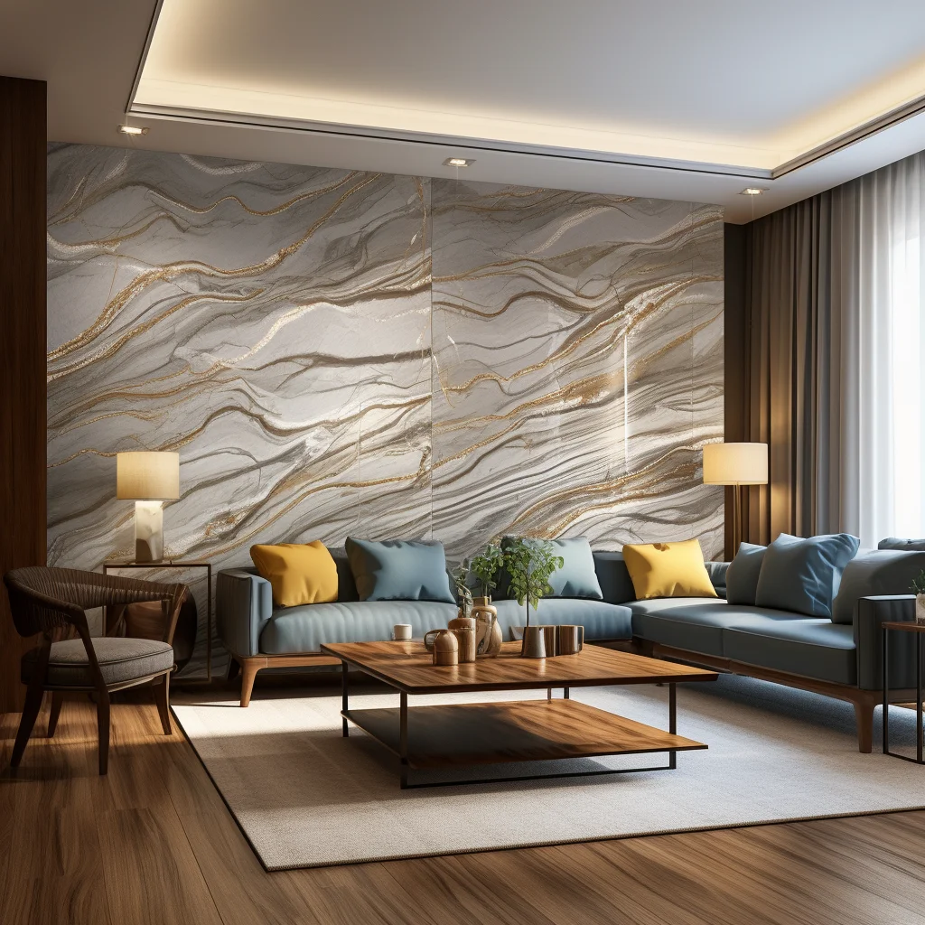 Free samples spc shower stone marble 3d wpc toilet wall panel for household interior