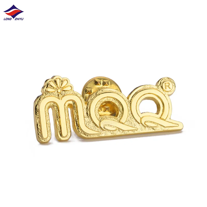 Longzhiyu professional corporate badges manufacturer custom specialty logo lapel pins factory wholesale employee metal gold pins
