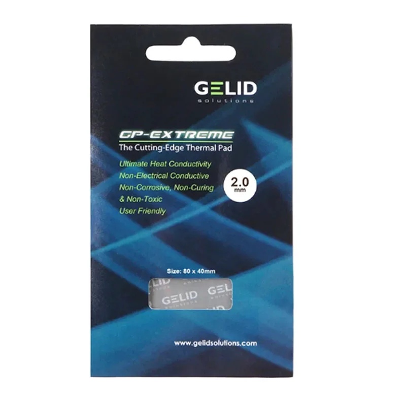 12W/MK Gelid GP-EXTREME 80X40MM high-performance thermal pad 120X120MM CPU/GPU Graphics Card cooling silicone pad