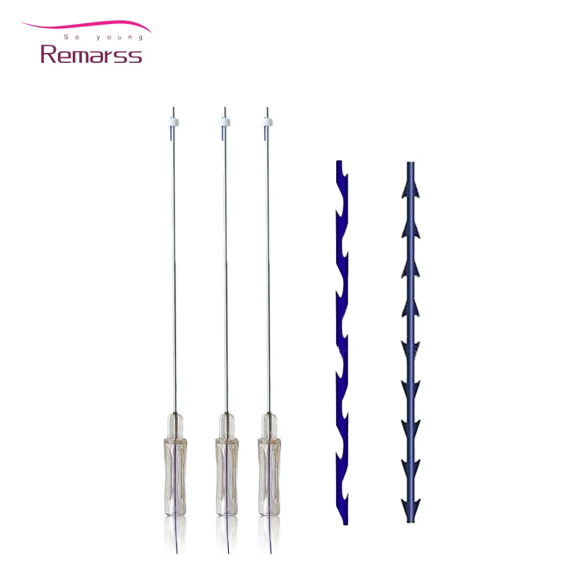 hilos tensores W Cannula Molding Cog Z Type 18g 19g 100mm Strong Face Lifting Pcl Plla Thread Pdo