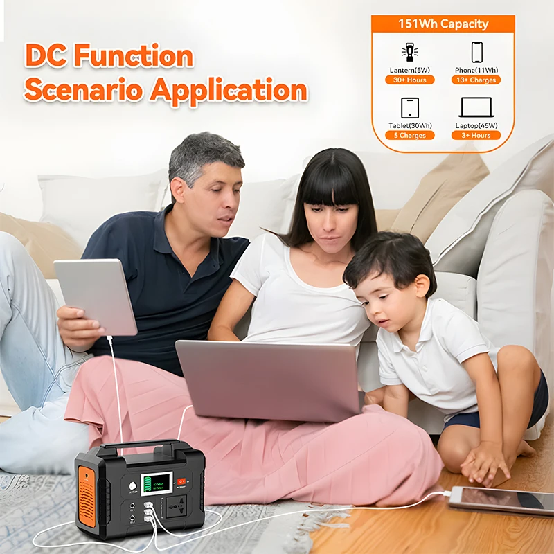 for RV Home Appliance Laptop 300W Power Solar Station Inverter Generator Battery Backup Power power station portable