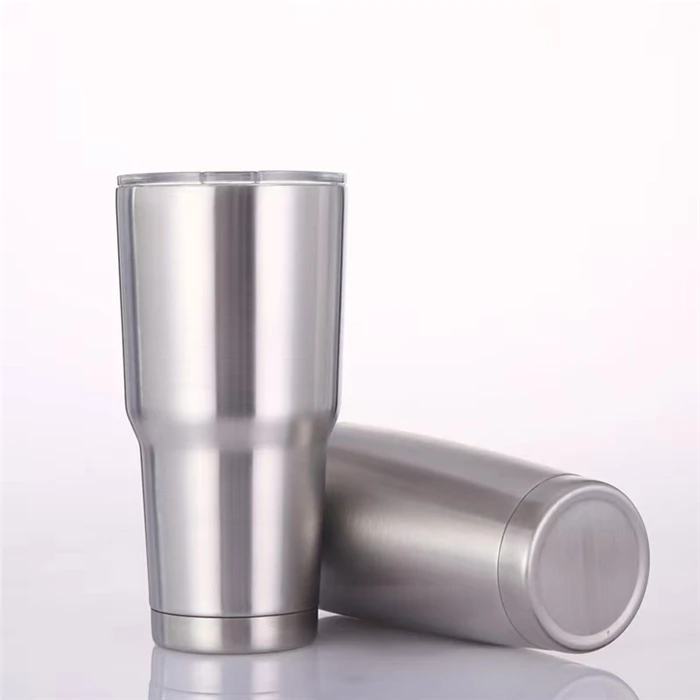 Wholesale Powder Coated travel coffee mug Regular Tumbler Stainless Steel Double Wall vacuum cup 20oz Car Tumbler with Lid