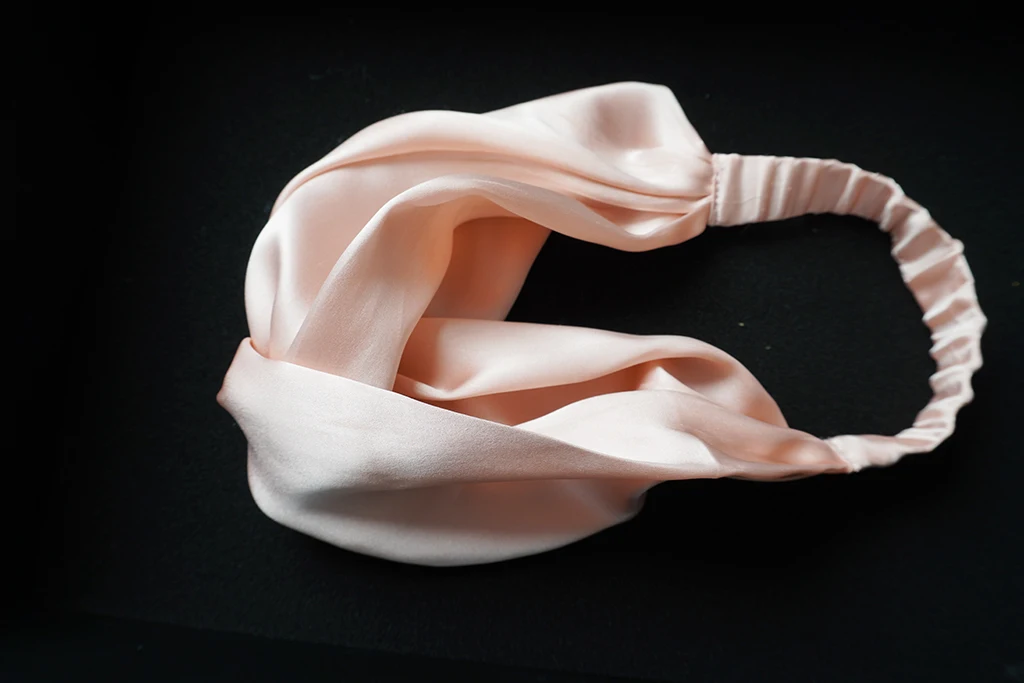 factory popular wholesale elastic luxury wraps custom wide makeup 100 silk headband
