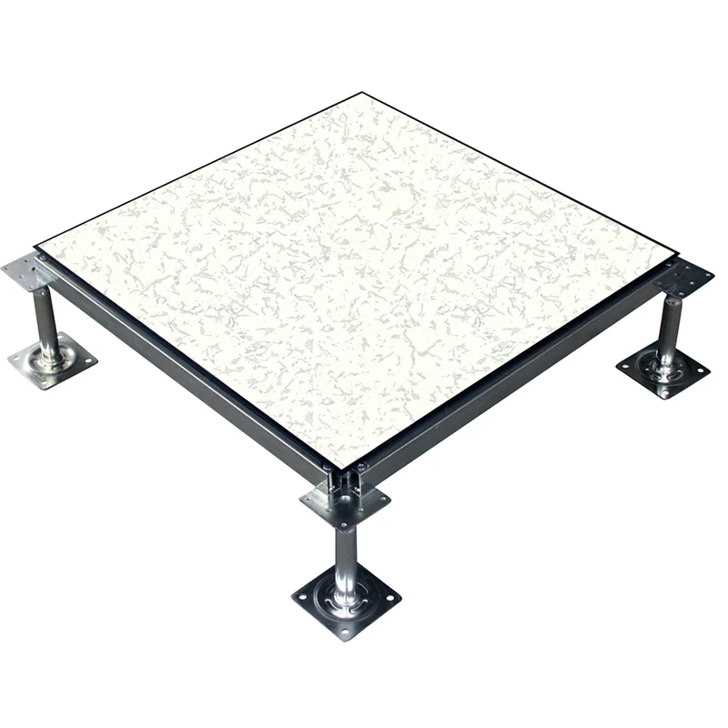 Steel Access Floor Anti Static Raised Floor Tiles Top Selling Products Data Center Computer Room Use HPL PVC Ceramic Surface