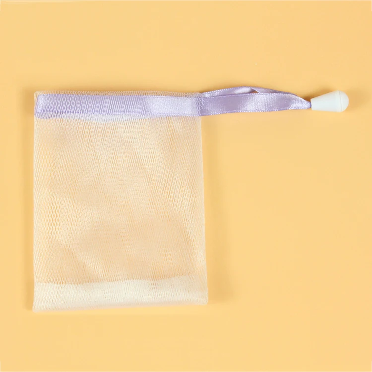 Factory Price Customized Small Drawstring Mesh Loofah Soap Bag Have Our Own Production And Mold R & D Team