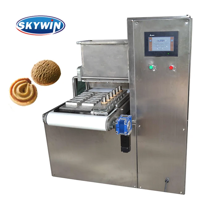 SKYWIN New small table type french cookie machine PLC system control macaron cookie making maker machine for sale