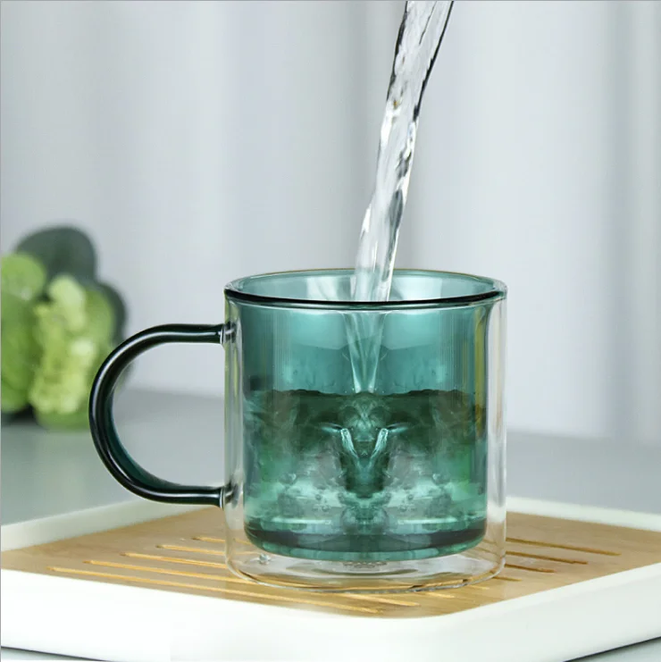 Classic Manufacture Home Coffee High Borosilicate Double Wall Glass Cup