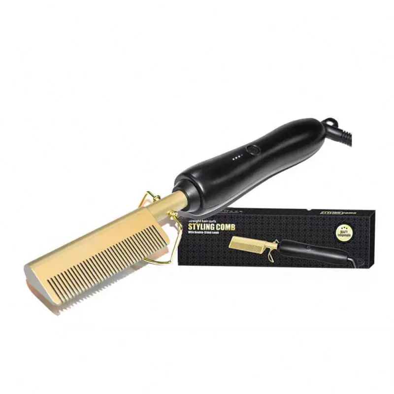 Bling Afro Rosa Estrella Hot Gold gratis 500F Pelo Dorado Mini pelo Nuevo aire Comprar Juego de peine Caliente caliente Peine