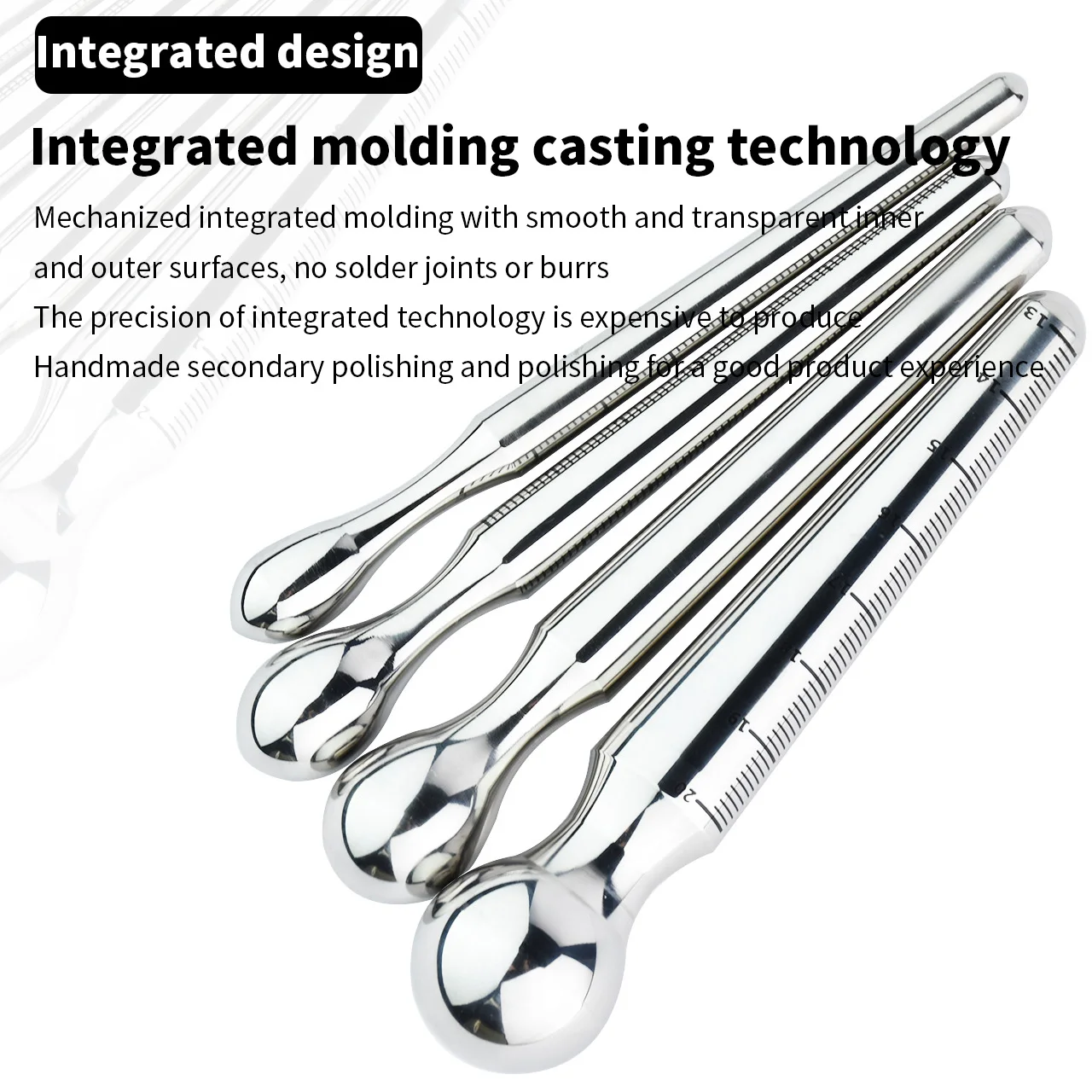 FRRK-178 Smooth Urethral Dilator with Multiple Width Sizes for Anal plug Urethral plug Metal Sounds Urethral male masturbator