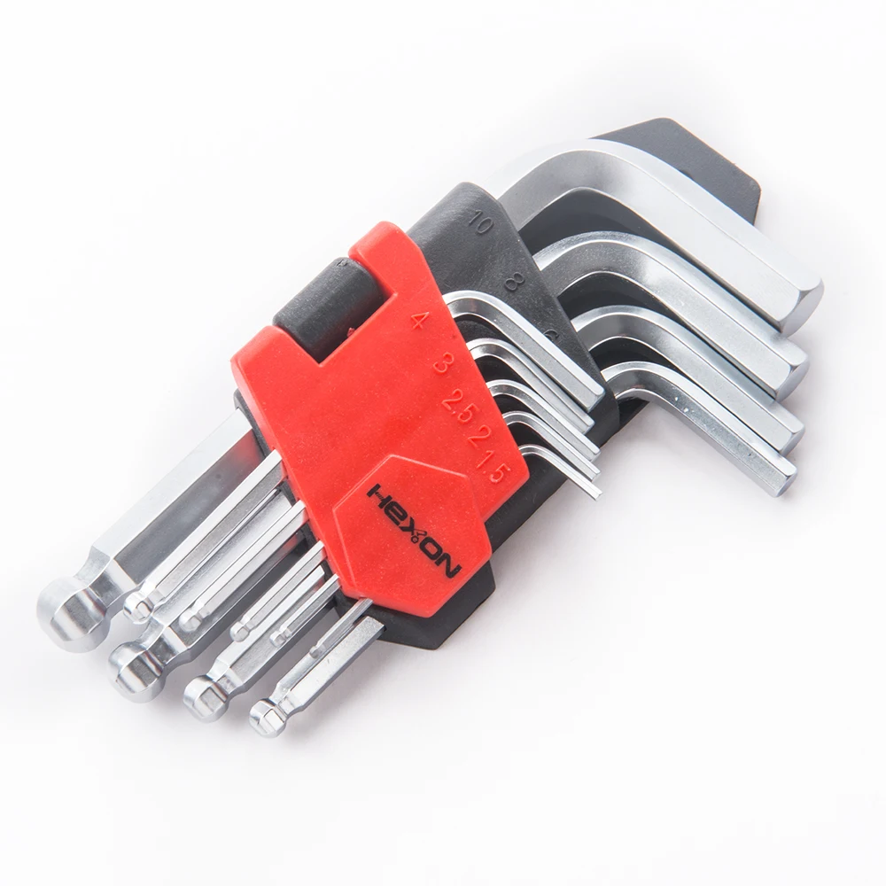 9pcs Multi Bike Repair Hand Tool Metric L Shape Ball Point Head Allen Hex Hexagon Key Wrench Set