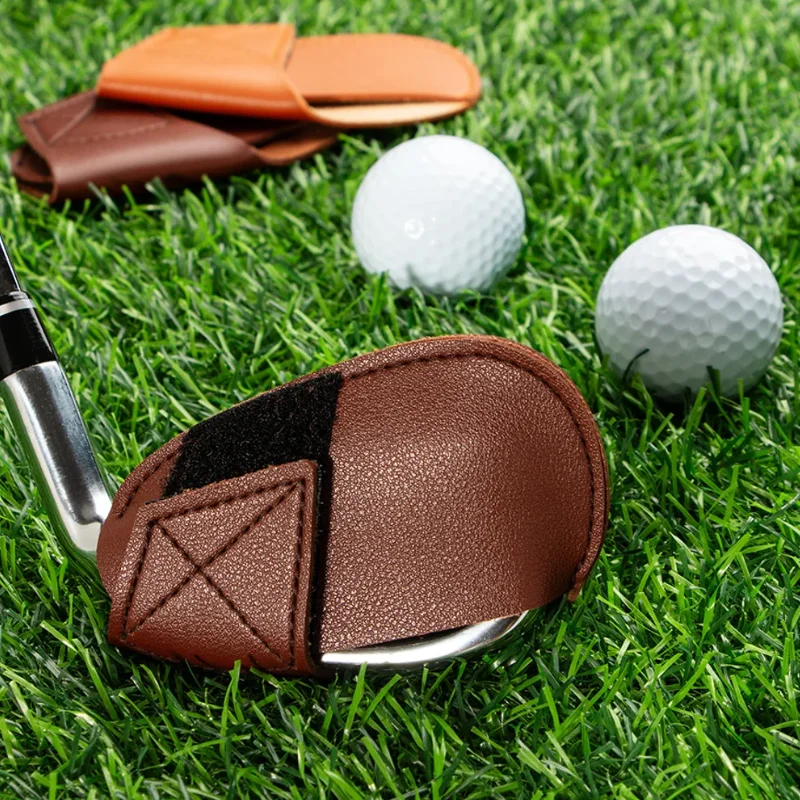 Tailored Golf Irons Cover Custom Leather Golf Club Iron Covers Durable Iron Head Protectors as Gift for Golf Lover