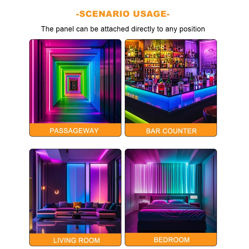 High Power 40A DC 5-24V Smart Touch Switch Panel Full Wireless RGB/RGBWC/RGBW LED Color Strip Controller Dimmers for LED Strip