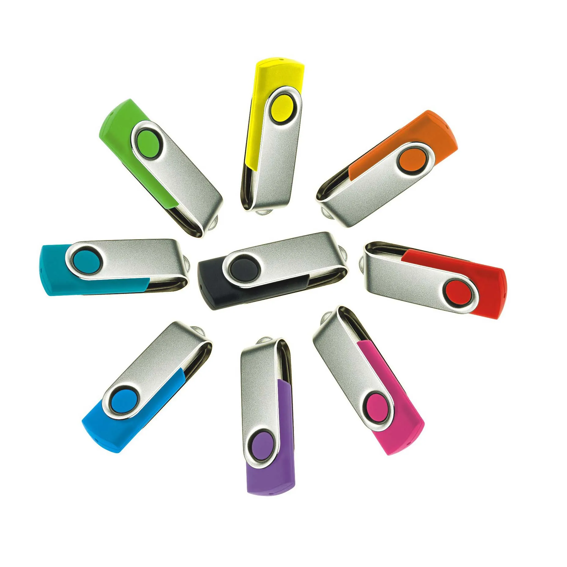 
YUQI cheap swivel 2.0 3.0 4gb metal abs memori external 8gb 16gb 32gb 64gb usb memory 