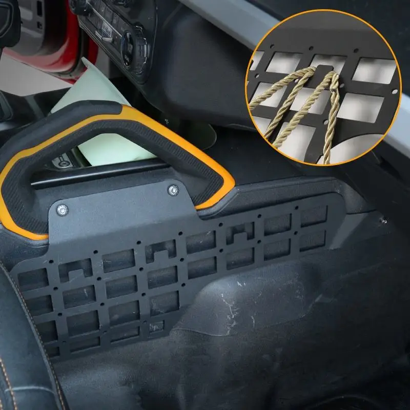 Auto Center Side Hook for Bronco 2021+ 2/4-door Center Console Organizer Hanging Rack Passenger Side Steel Storage Interior