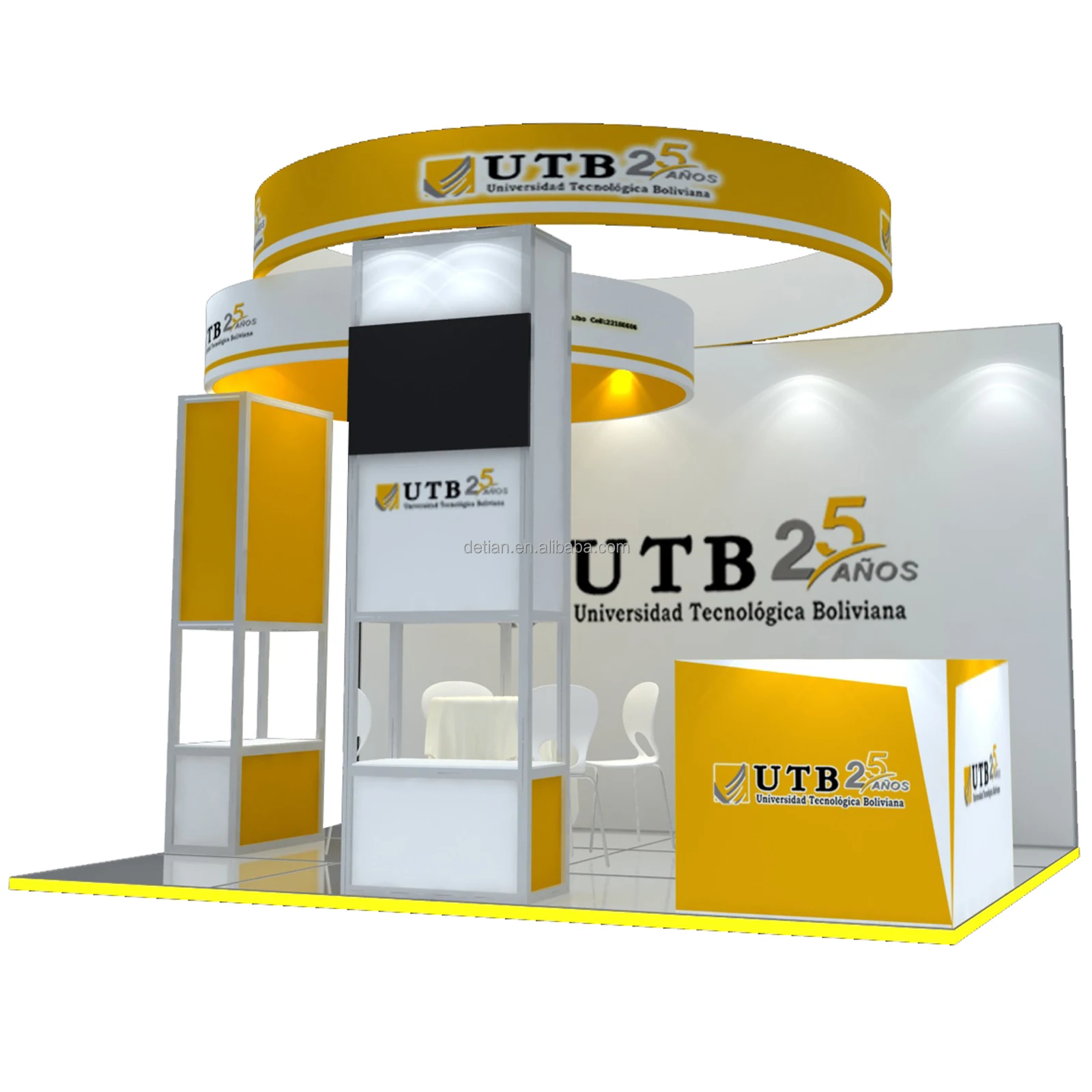 china custom exhibition booth design fashion stand expo advertising display 20-20