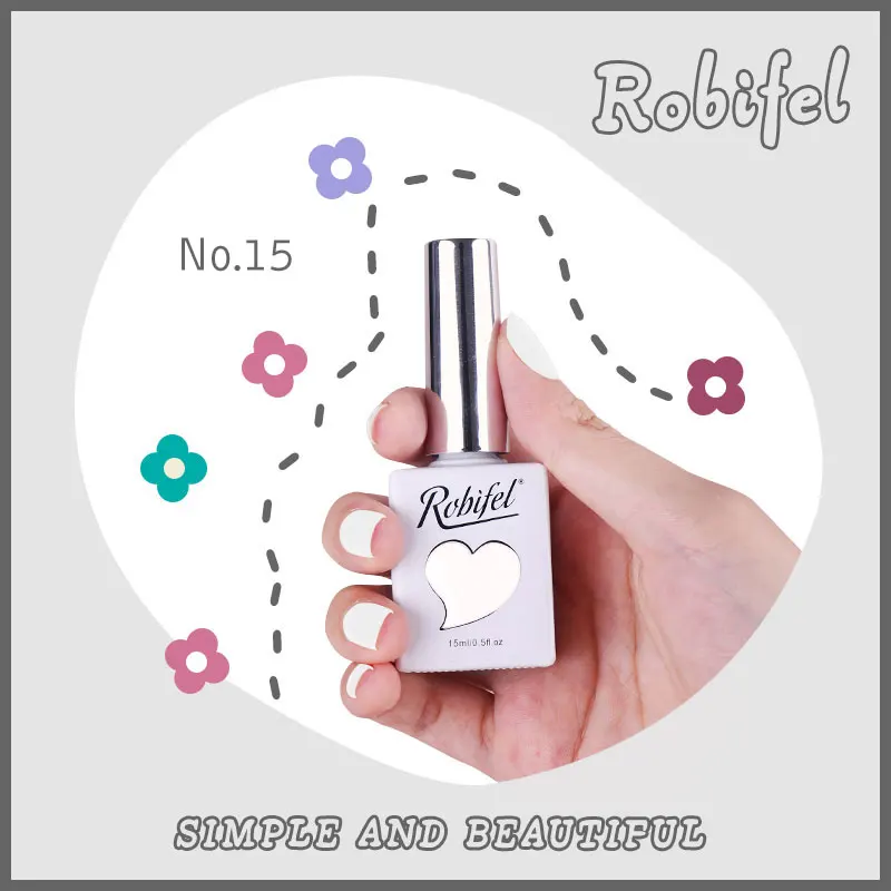 Robifel цветов лака для ногтей новая одежда в Корейском стиле без запаха нетоксичный био-Гели Soak Off Гель лак лаков 96 Профессиональная УФ/LED гель