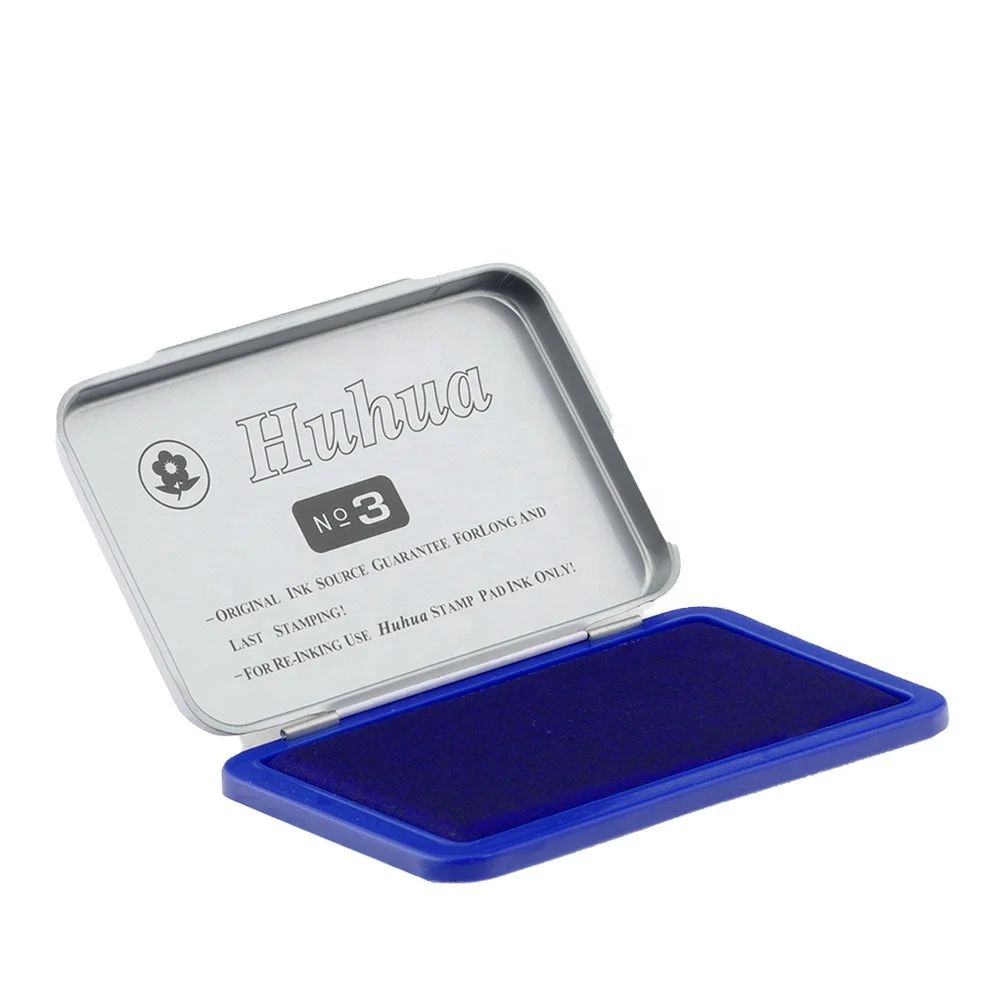 182 huhua office metal case stamp pad refill ink stamp pad