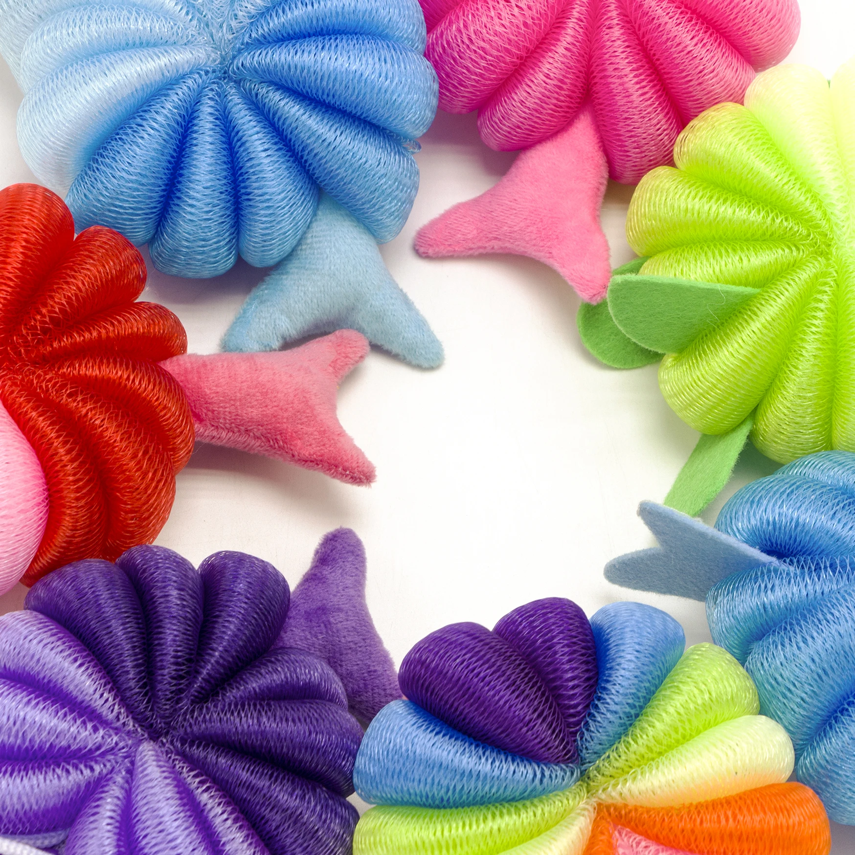 Cartoon Bath Loofahs Kids Toddler Body Sponge Cute Body Scrubber Mesh Loofah Bath Sponges Shower Washing Exfoliating