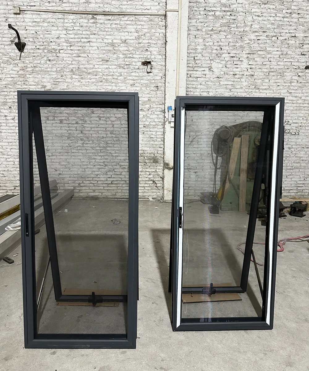 Energy Saving Thermal Break Aluminum Villa Home Manual Residential Aluminum Awning Window With Screen