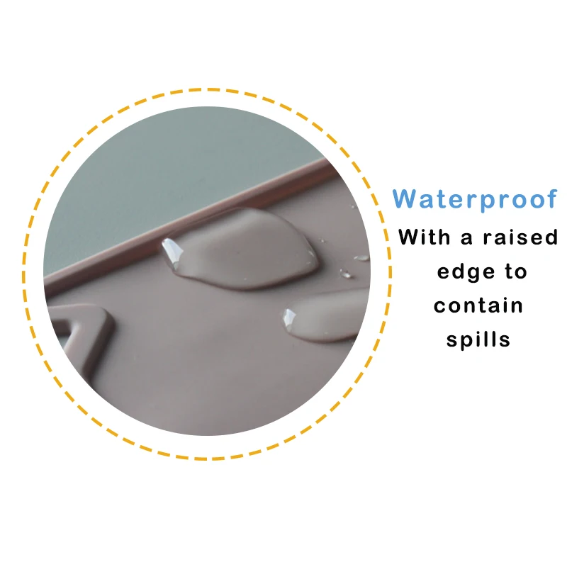 Food Grade Toddler Placemat Customized Pure Silicone Table Placemat Kids