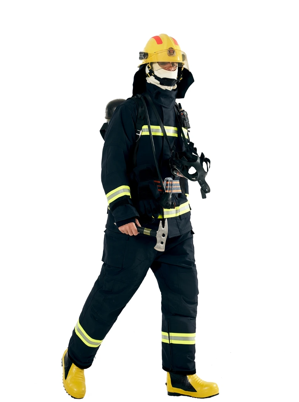 China factory direct sale fire proof aramid fiber suits fire fighting uniforem for fireman
