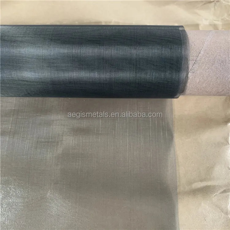 High Purity 0.025mm 50 80 100 120 150 180 200 220 250 300 400 500 600 Micron Titanium Wire Mesh
