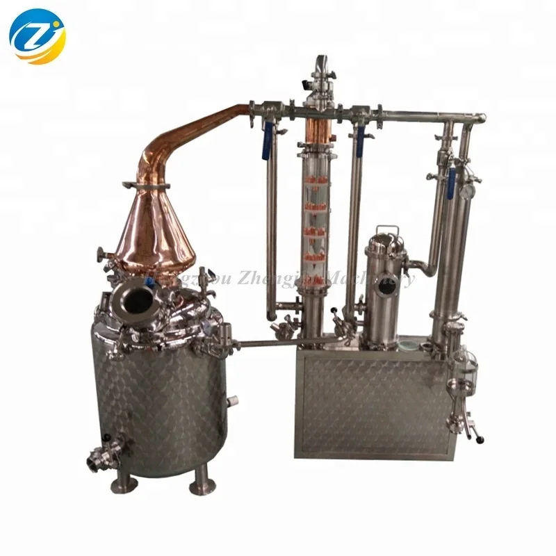 Gin distillation electric copper pot still 100l distiller alcohol machine