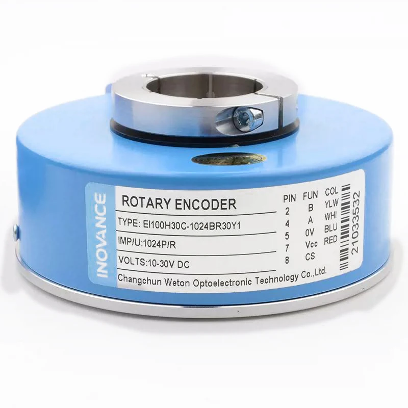 High Ppr E100H30C 15mm Through Hole Rotary Elevator Encoder for Motor Elevator CNC Automation Machine Host Encoder