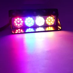Car Styling 36 LED Strobe Light 12V Car Dashboard Emergency 18 Flashing Alert Flash Light Blue