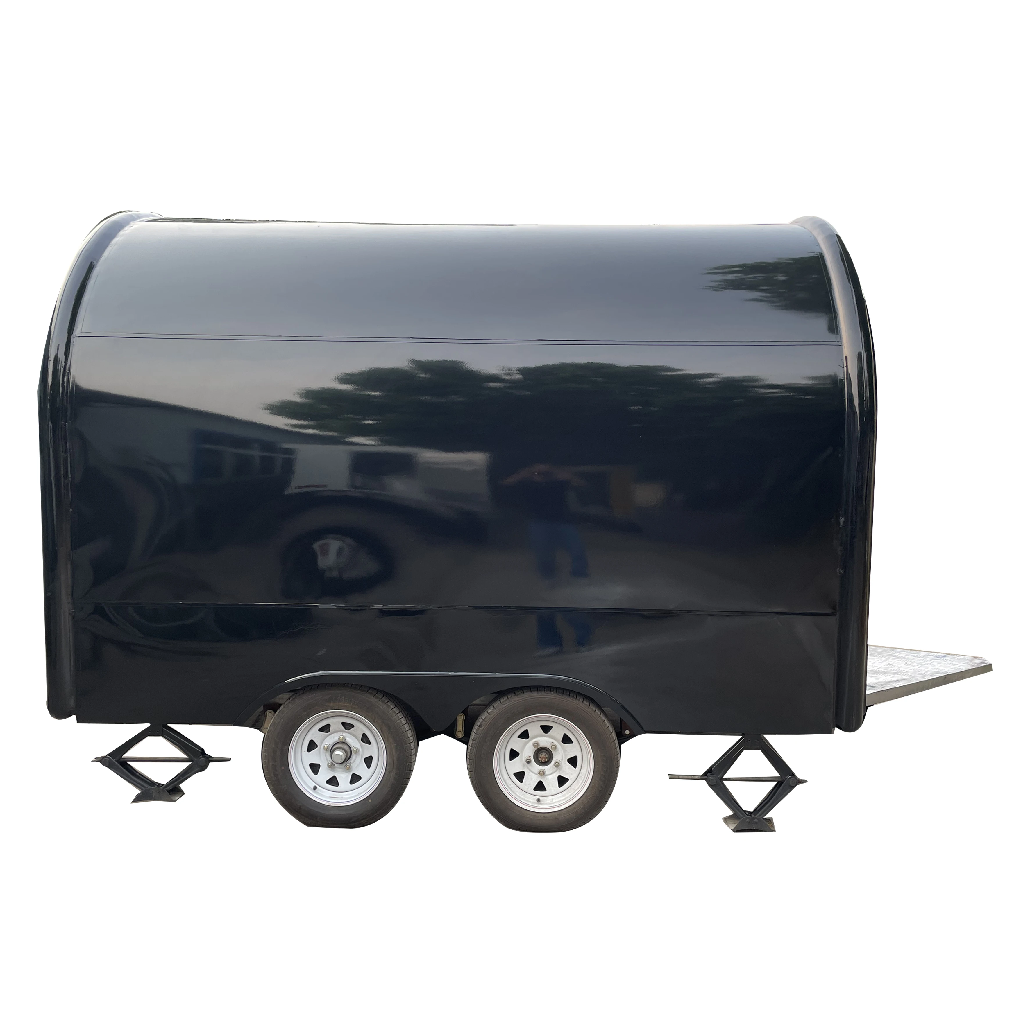 Tune Cooking Catering Car Food Truck Mobile Kitchen Shop Food Trailer with Freezer