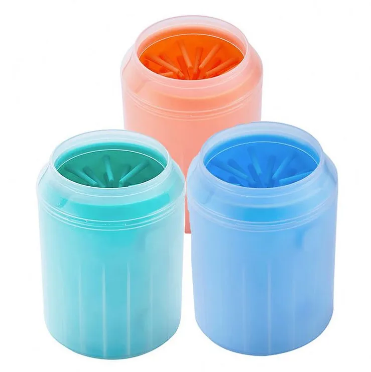 Soft Paw Foot Brush Dirty Feet Washing Pet Dog Cleaning Paw Cup Cat Dog foot Cleaner Cup
