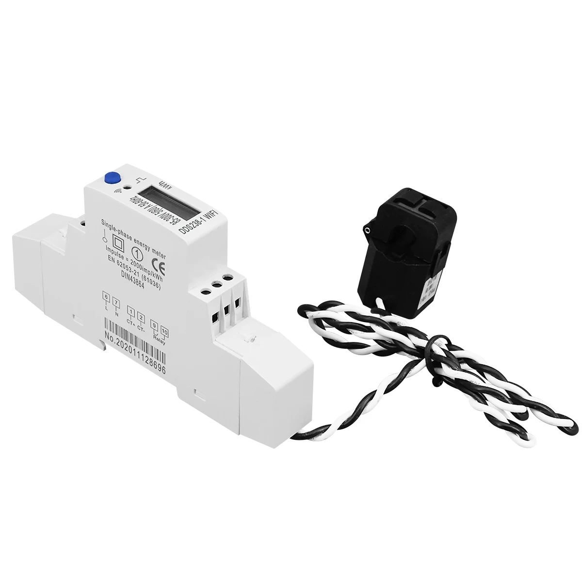 60A Din Rail 18mm Tuya Single Phase WIFI Smart Energy Meter timer Power Consumption Monitor kWh Meter Wattmeter 110V 220V