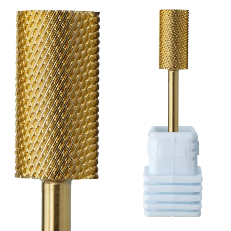 Nail Tools Dipping Powder 5XC Large Nails Drill Bit Custom 5 in 1 Cross Cut Crystal Pro Berra Nail Bit For Electric Manicure