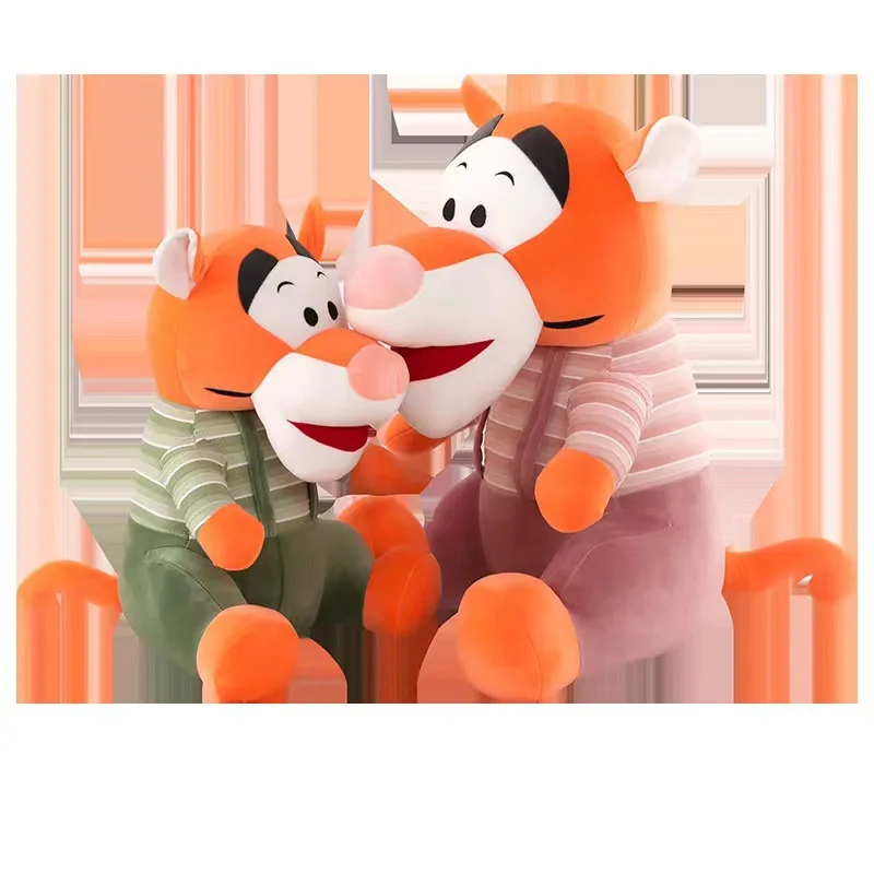 wholesale Cute overalls Tiger New Year plush toys dolls Tigger Internet celebrity girls Heart Tiger dolls