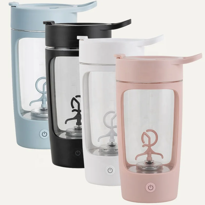 Low MOQ Automatic mixing Shaker Bottles For Protein Mixes Gym Electric Protein Shaker Gym Sport Water Bottle 650ml