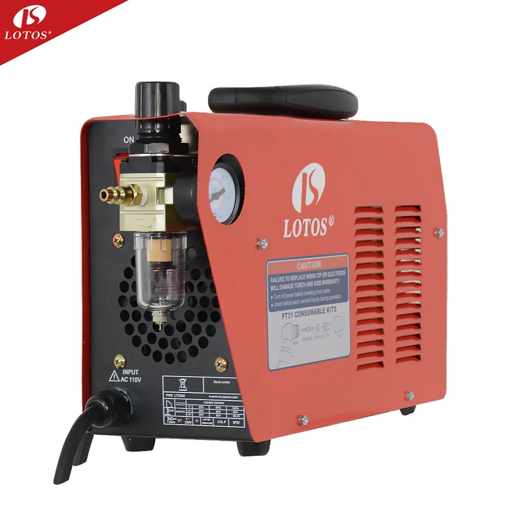 Factory  price lotos 110v 220v plasma  igbt inverter portable air plasma cutter cut 40/50/60/80