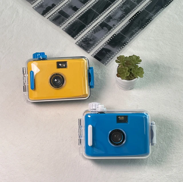 Высококачественная Водонепроницаемая 35 мм пленка Многоразовая камера набор одноразовая игрушечная камера с желтым/синим цветом