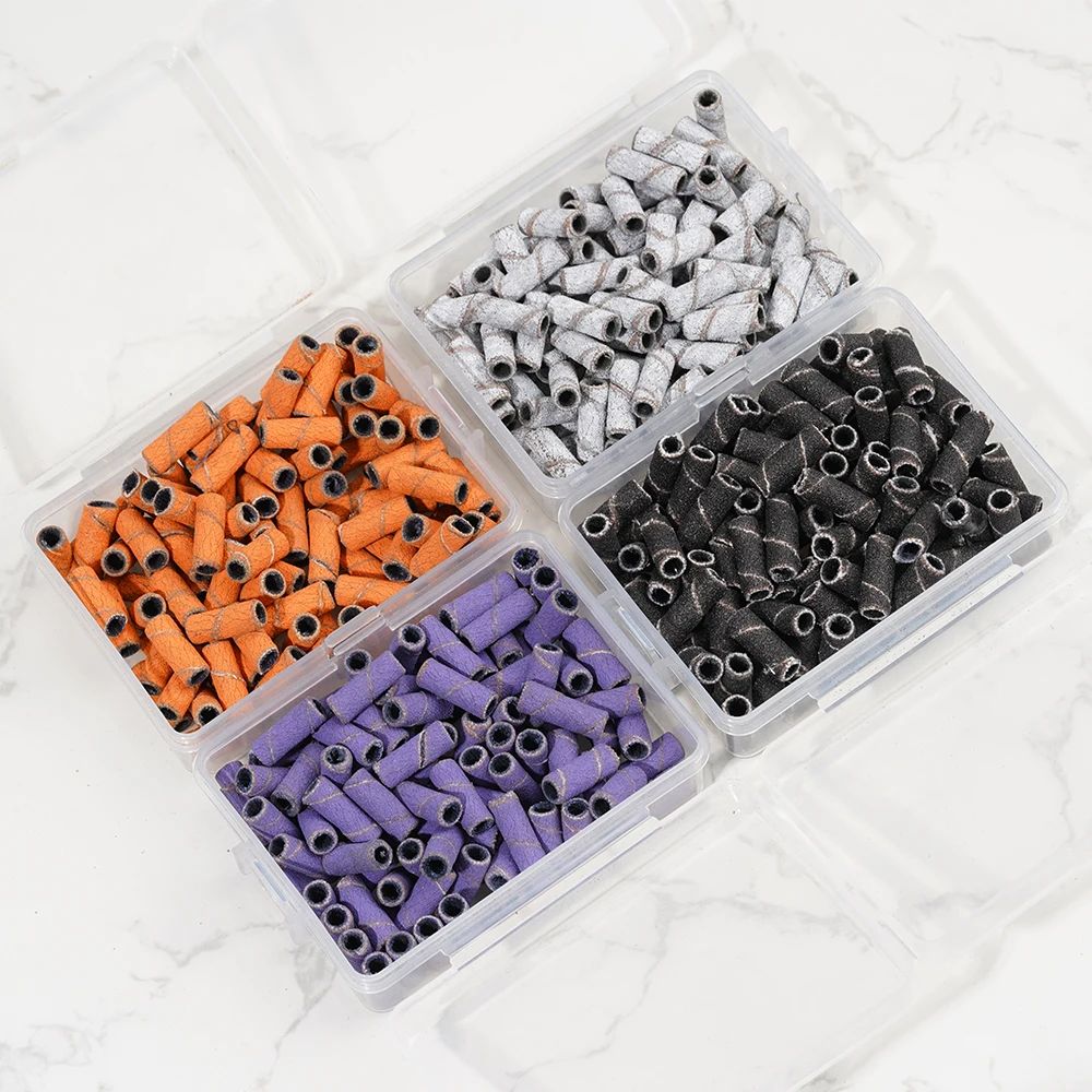 100pcs/box Manicure Set 3.0mm Alumina Mini Sanding Bands Efile Accessories