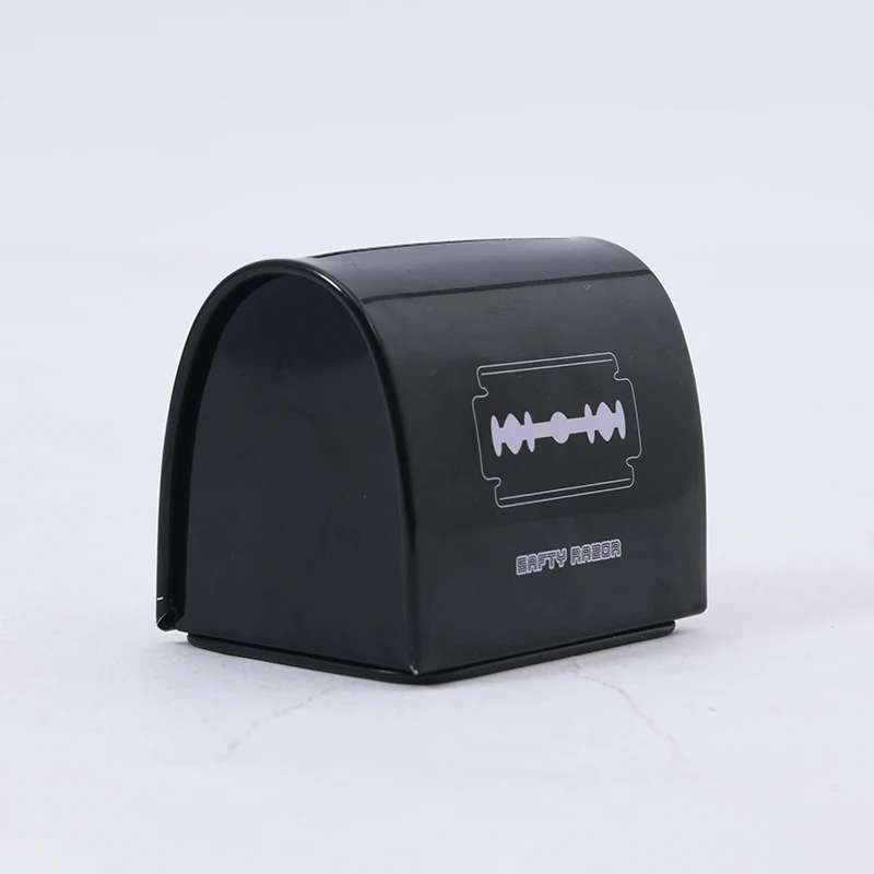 Recycle double edge blades tin box iron disposable case for razor blade storage